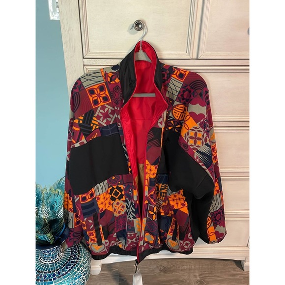 adidas Men's CNY Reversible Woven Jacket - Red nwt large - Picture 6 of 8